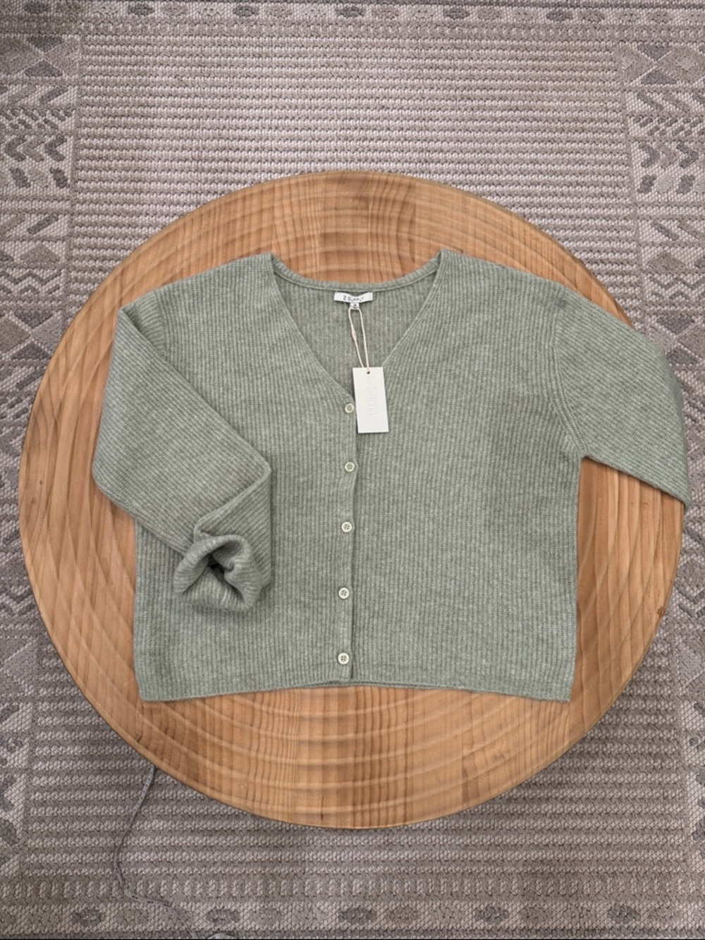 NWT Z Supply Relaxed Ribbed Cardigan in Sage Green